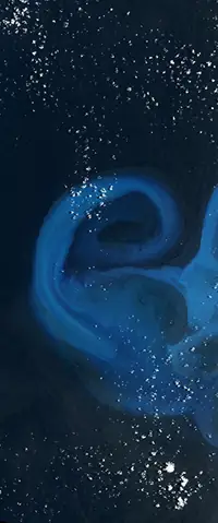 The letter E seen from orbit at Bellona Plateau
