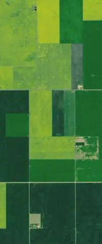 The letter L seen from orbit at Regina, Saskatchewan, Canada