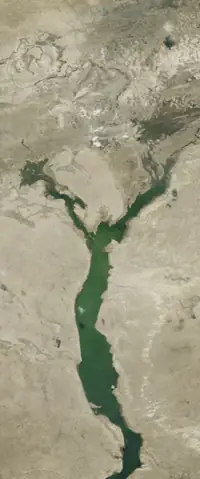 The letter Y seen from orbit at Estuario de Virrila, Peru